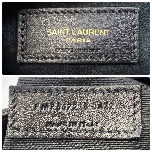 YSL Yves Saint Laurent Le 5 A 7 Hobo Shoulder Bag Patent Leather Shiny Purse - Picture 9 of 11